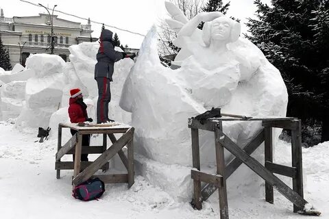 Снежная баба новосибирск