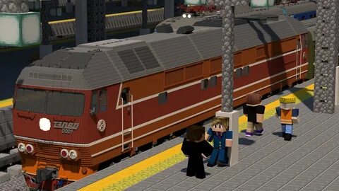 Майнкрафт поезд 2