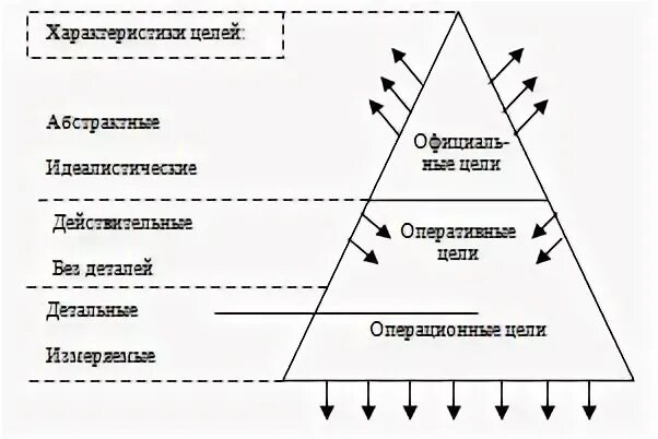 Свойства организационных целей