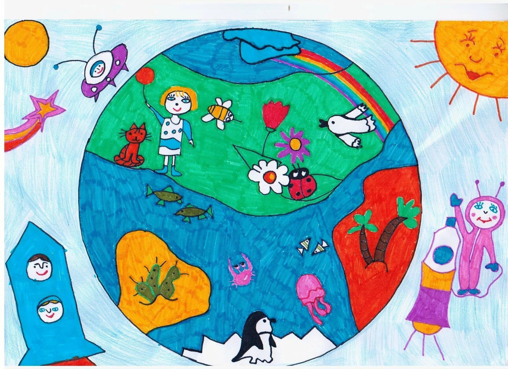 Планета земля для детей 3 4. Мир глазами детей. Планета глазами детей. Мир глазами детей рисунки. Рисунок на тему день земли.