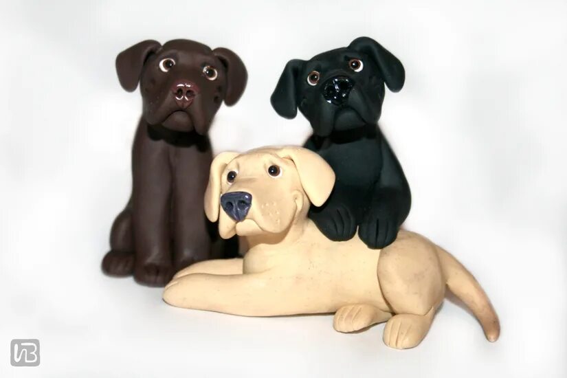 болонка из пластилина. собака из полимерной глины. собачка из глины. лепим из полимерной глины животных. фигурки собак из полимерной глины.