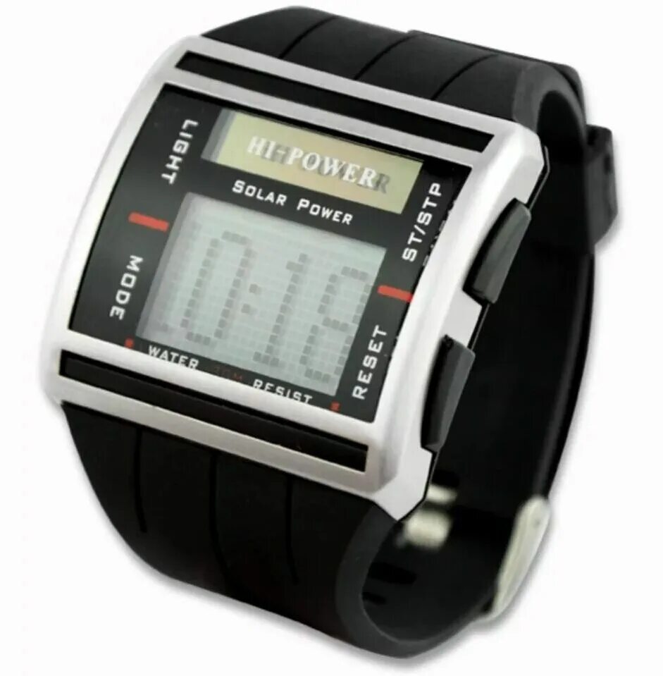 Купить мужские на солнечных батареях. Solar Power Sport back Light Digital Mens Wrist watch time Stopwatch en0085.