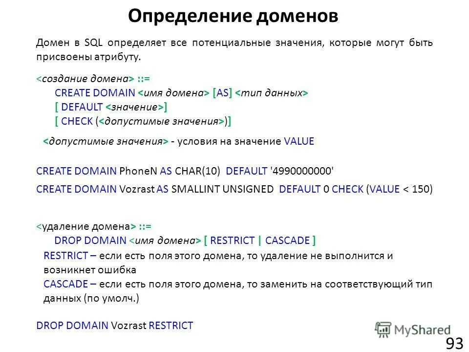 Определить домен сайта. Домен определение. Уровни доменных имен. Домен SQL. Создание домена в SQL.