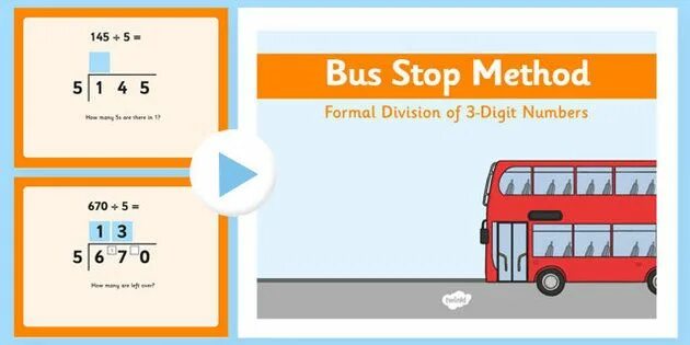 Bus number 3. Bus stop method. bus stop division. stop the bus worksheet. bus stop division worksheet.