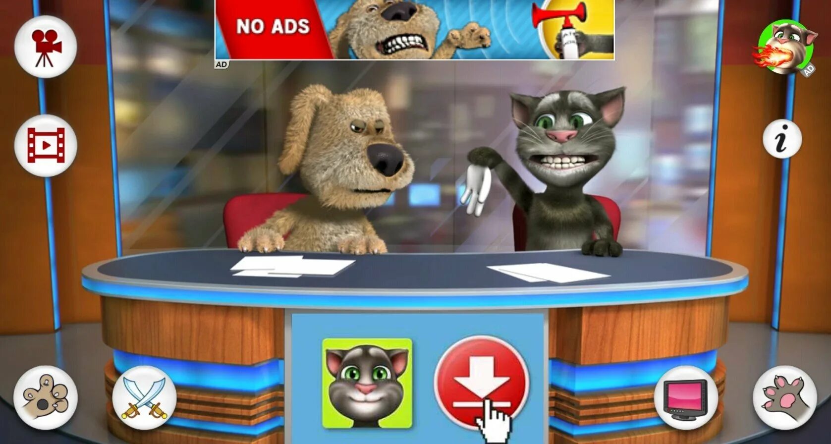 Talking tom and ben scratch. Талкинг том Бен. Talking Tom and Ben News. Говорящий Бен. Бен игра том.