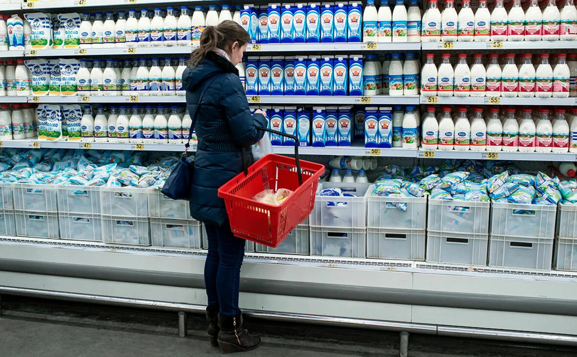 Рост цен на молочную продукцию