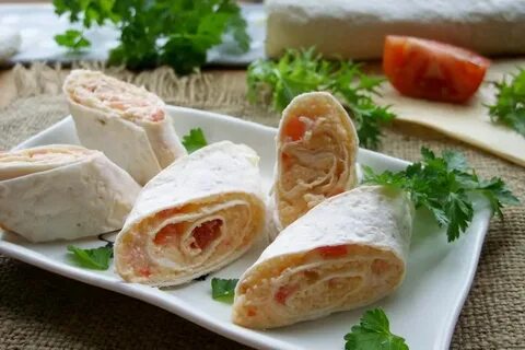 Лаваш начиненный сыром