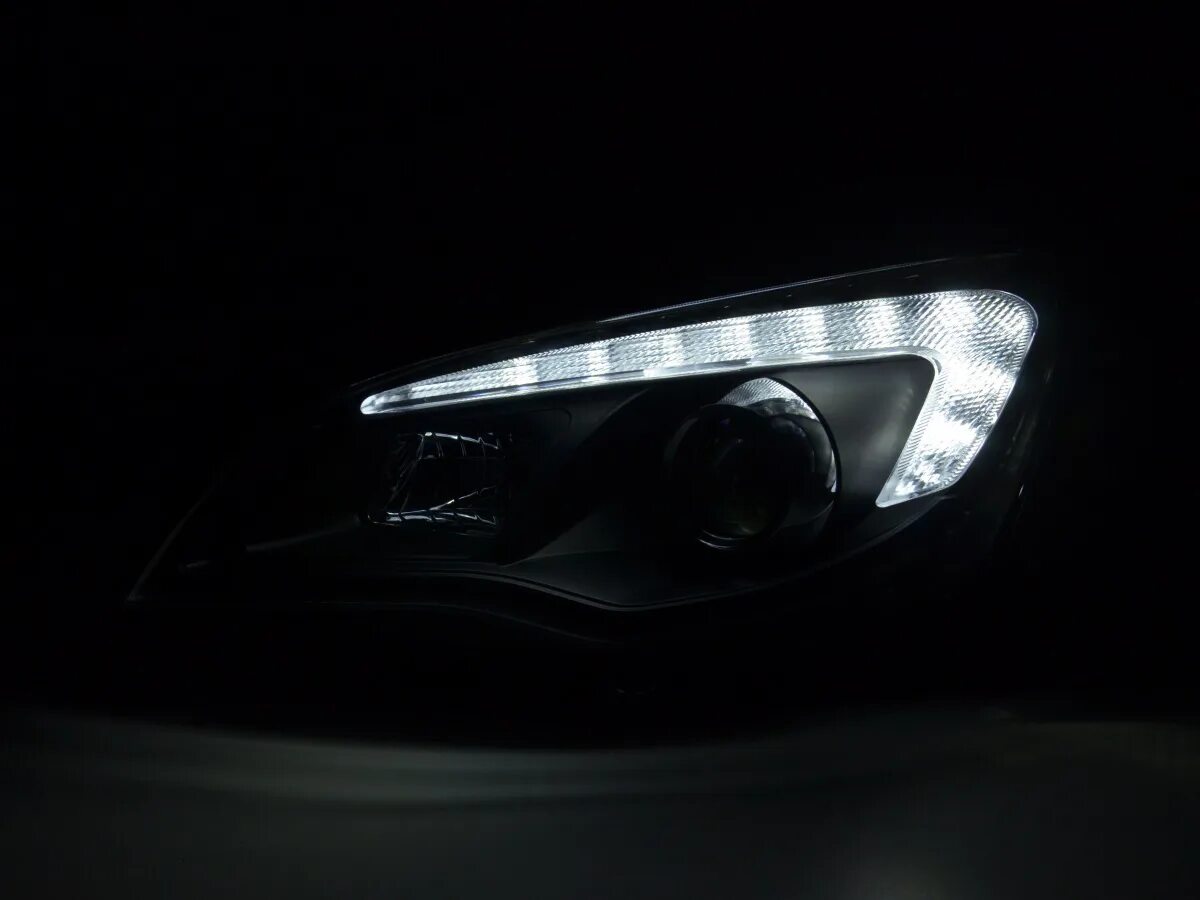 Opel astra j led лампы. Фары opel astra j 5d линзы.