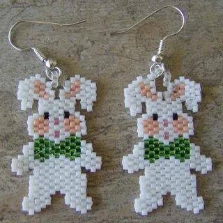 Сережки из бисера фигурки
