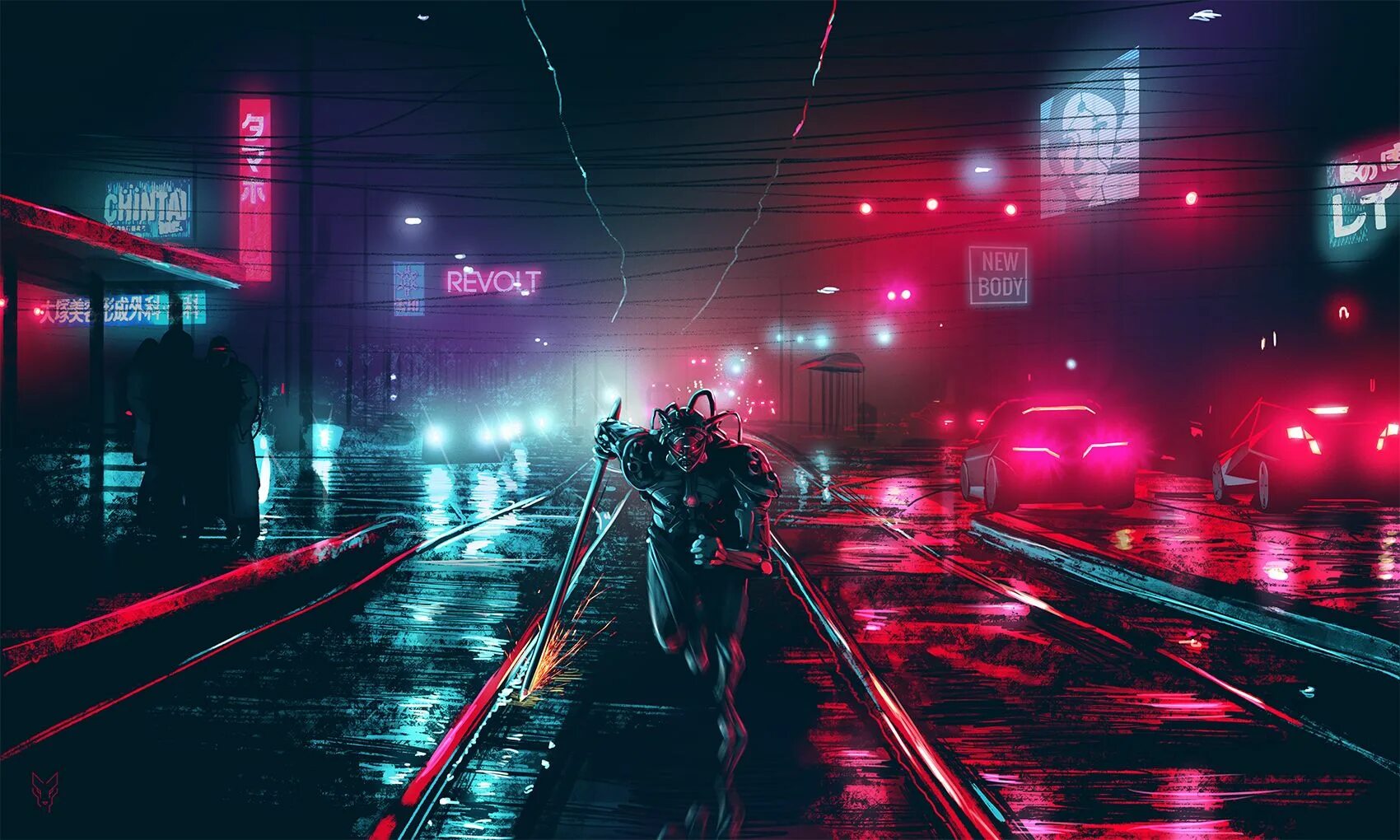 Dark synthwave