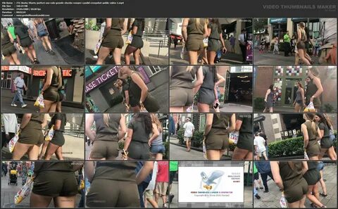 731-Booty-Shorts-perfect-ass-culo-grande-cheeks-romper-candid-creepshot-pub...