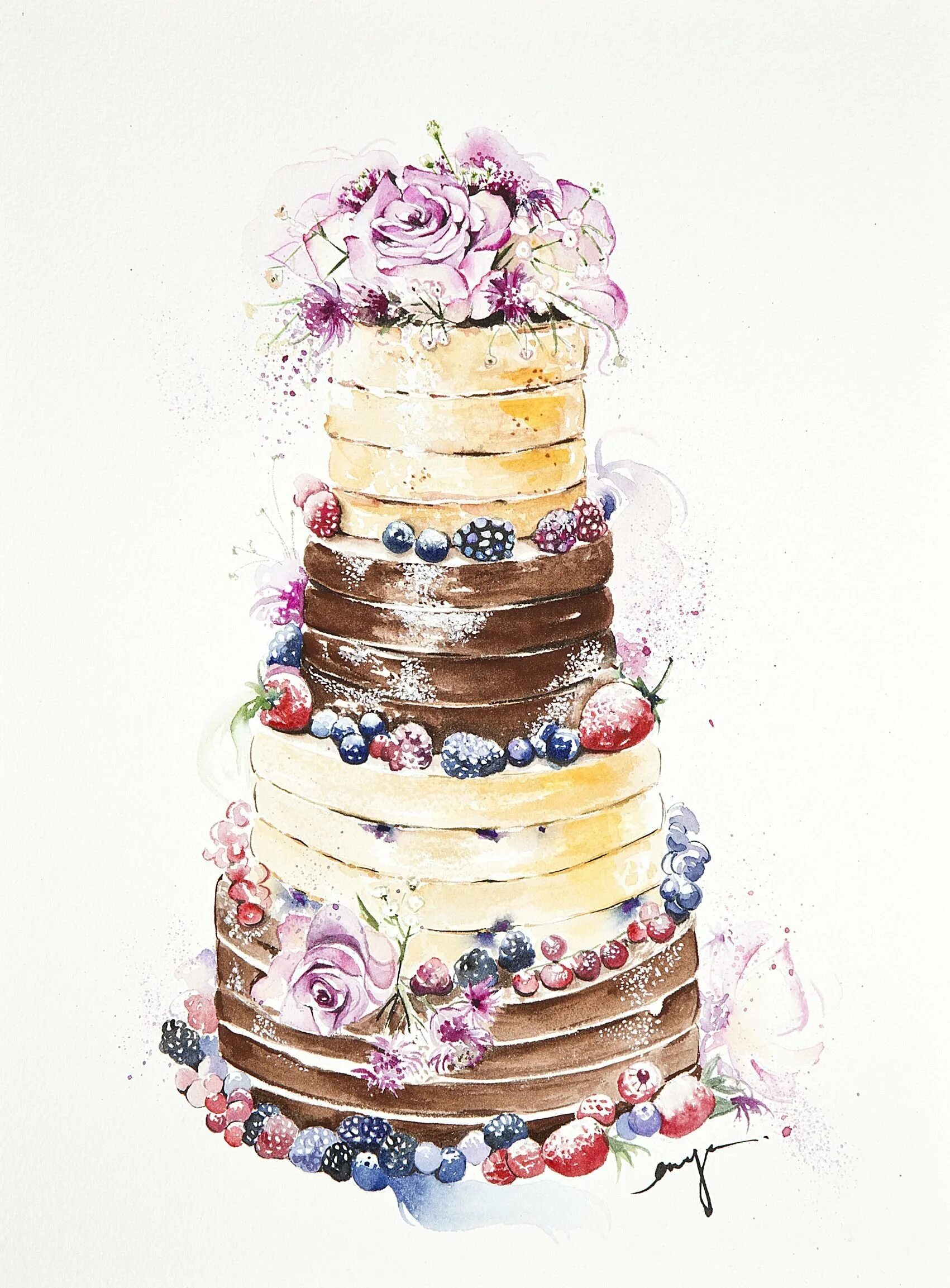Акварельный торт. Торт акварель. Торт рисунок. Свадебный торт акварель. Торт в стиле акварель.