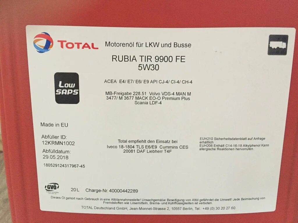 Tir 9900 fe 5w 30. Total rubia tir 9900 fe 5w30 аналоги. total rubia tir 9900 fe 5w-30.