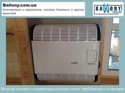 Как установить газовый конвектор