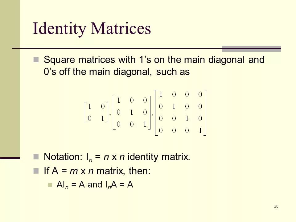 Identity matrix. Identical matrix. linear algebra matrix. main diagonal matrix.
