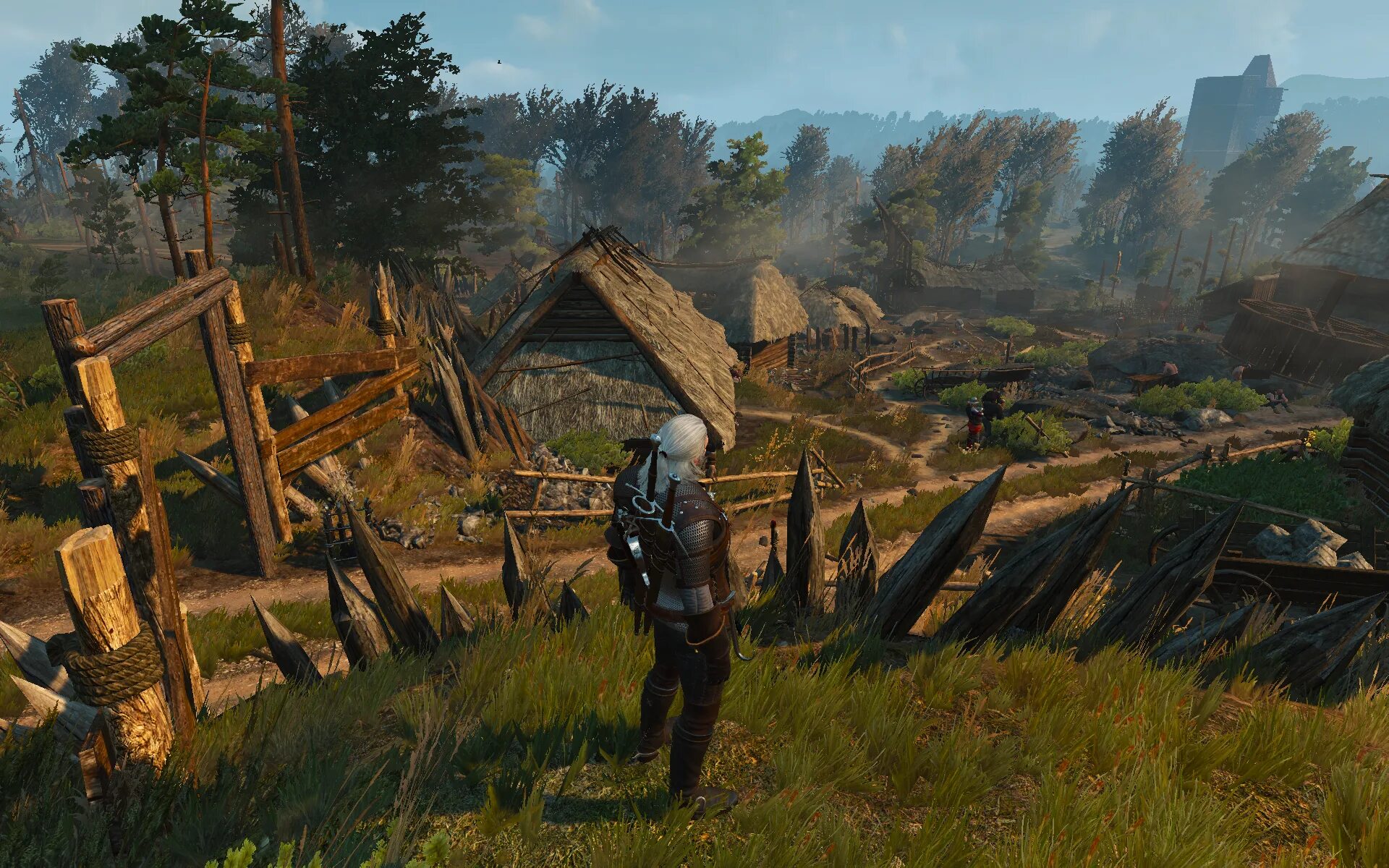 Конюшня ведьмак. Ведьмак 3 пейзажи. The Witcher 3 Скриншоты на ультра. Witcher 3 enhanced Edition.