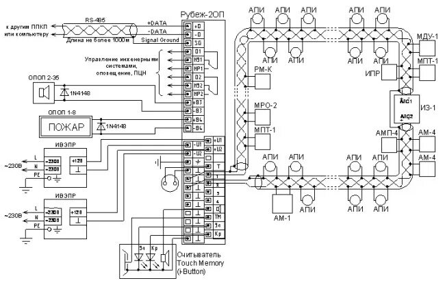 Прибор приемно контрольный охранно пожарный рубеж 20п. Схема подключения прибора рубеж 2оп. Схема расключения рубеж 2оп. ППКОП 011249-2-1 "рубеж-2оп". Схема электрическая рубеж 2оп.