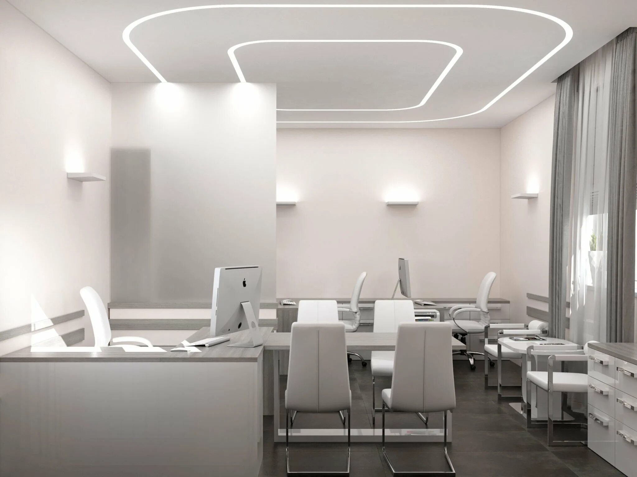 Светильник светодиодный 45вт. Потолок в офисе. Натяжной потолок в офисе. Помещение освещено двумя лампами. Помещение освещено двумя лампами.