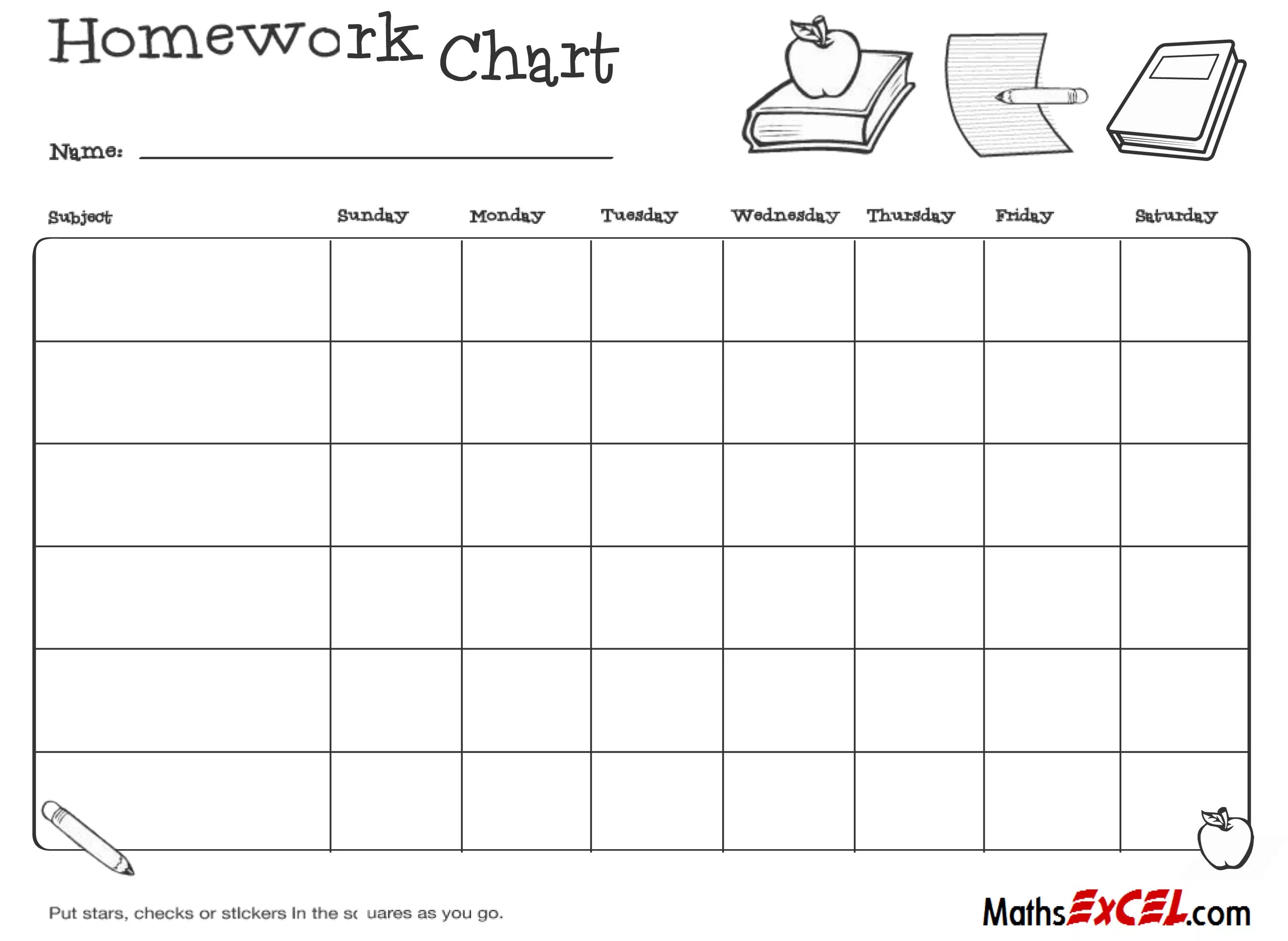Homework Chart. Homework reward Chart. Monthly homework Chart. Планер на неделю шаблон.