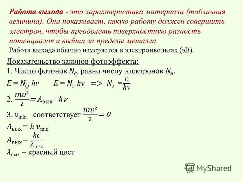 Работа выхода металлов. Работа выхода фотоэффект. Рабо а вэхода электрона. Таблица работы выхода электронов из металлов. Работа выхода.