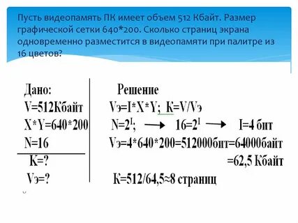 Объем памяти 512