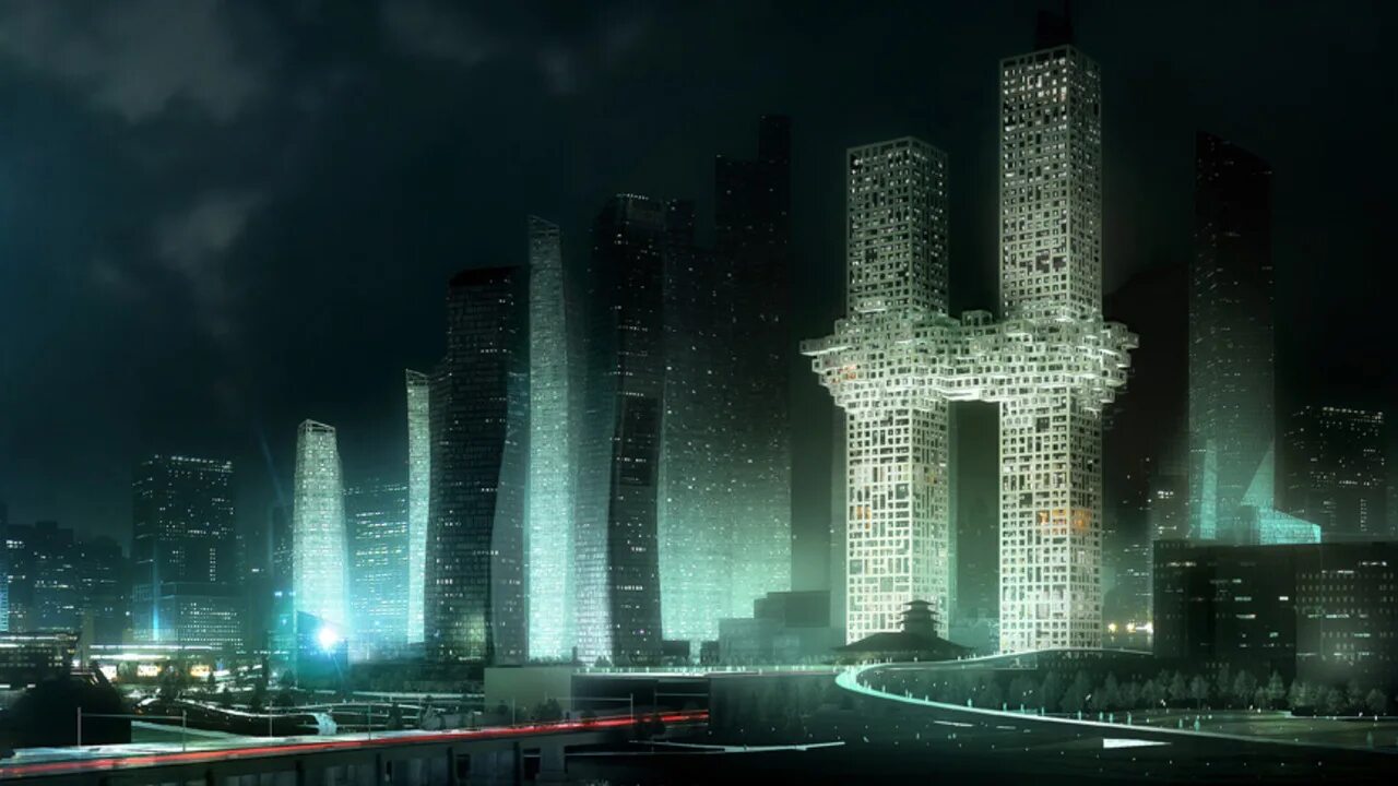 архитектура шератон хучжоу. здания в форме букв. аркология пирамида. небоскребы близнецы. здание на букву в.