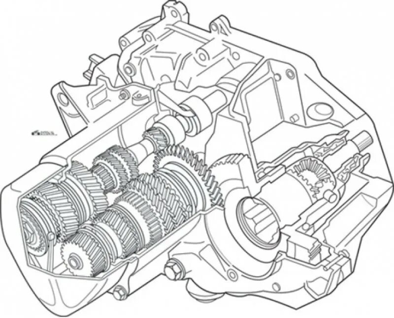 КПП Рено Симбол 1.4. Коробка передач Рено Логан в разрезе. Коробка передач Рено Логан 1 чертеж.