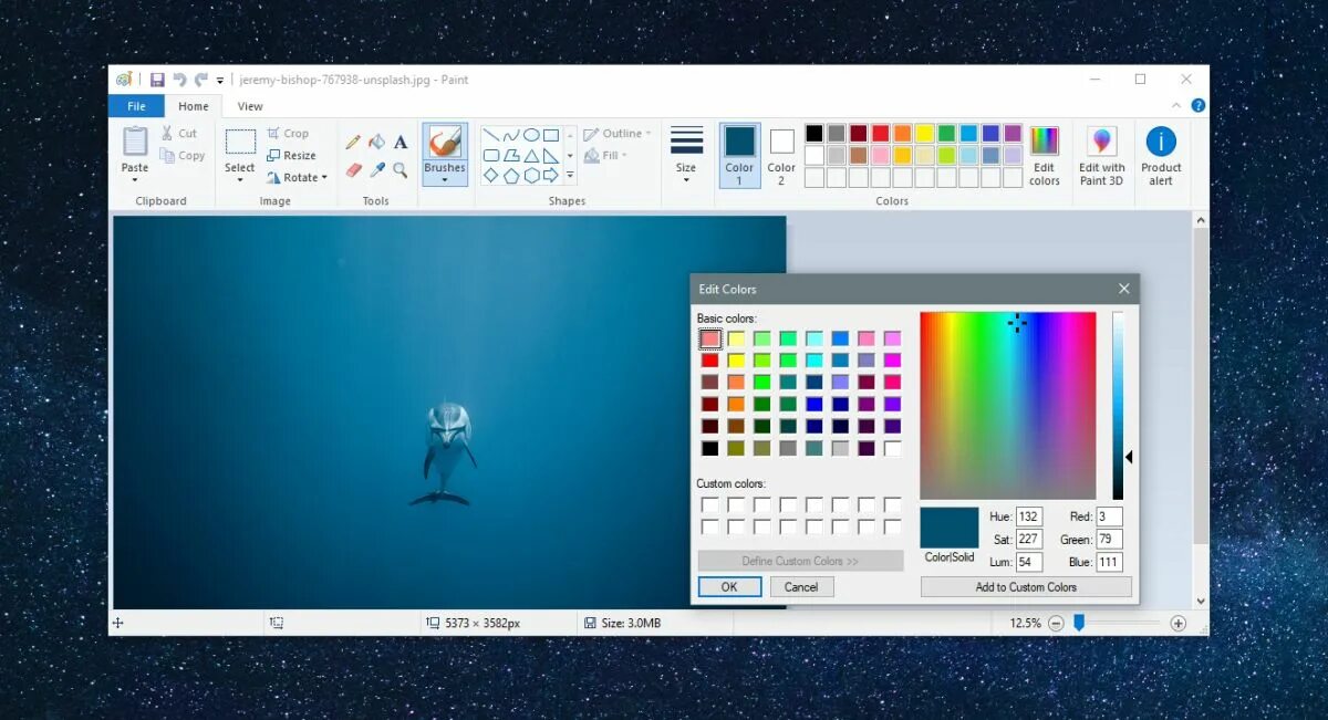 Как изменить цвет краски. Поменять цвет рисунка. paint windows. три баллончика краски rgb. color picker windows.