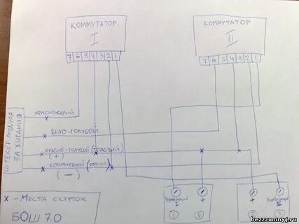 Схема проводов зажигания нива