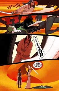 razter, aku, ashi, samurai jack (character), samurai jack, comic, battle, f...