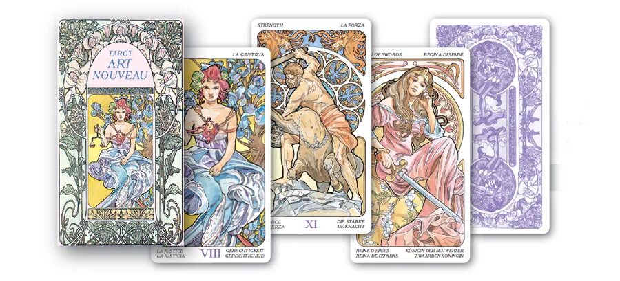 Купить карту галереи. Таро галерея. Art nouveau Tarot. Art nouveau Tarot галерея. Колода Таро арт нуво. Карты Таро nouveau нуво.