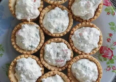Тарталетки с творожной начинкой