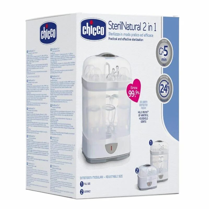 Стерилизатор Chicco STERINATURAL 2в1. Электрический паровой стерилизатор Chicco 3 в 1. Chicco Bottle Sterilizer. Бутылка в стерилизаторе Chicco.