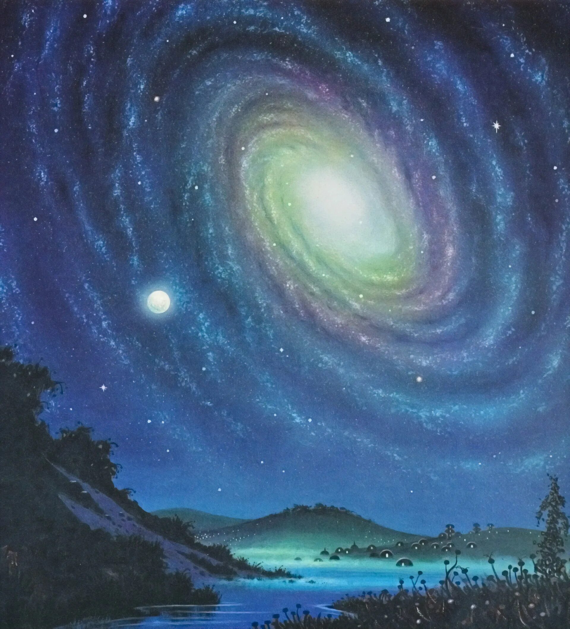 Этапы жизни планеты. Дэвид Харди картины космоса. Вселенная Галактика Млечный путь. Планеты Галактики Млечный путь. Арт космос David Hardy.