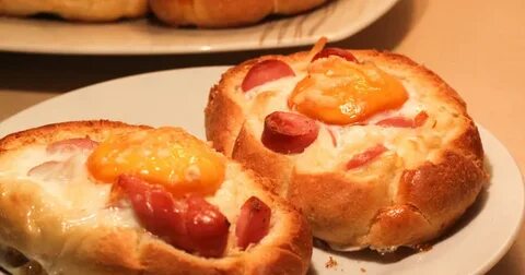 Булочки с сыром и яйцом