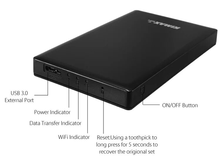 Как подключить внешний диск к роутеру. Kimax hdd. корпус для hdd 2.5 nas. вай фай модуль для жесткого диска. сетевое хранилище kimax.