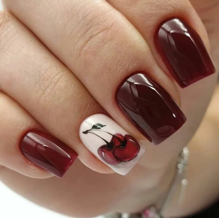 Top 100 Cherry nail art design 2018 Unghie, Unghie carine, Arte per unghie