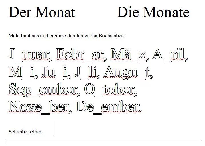 Месяца на немецком языке. Месяца на немецком языке упражнения. Задания на немецком языке на месяца. Месяцы на немецком задания. Упражнения на месяцы в немецком языке для детей.
