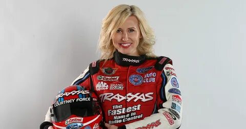 NHRA Funny Car driver Courtney Force.