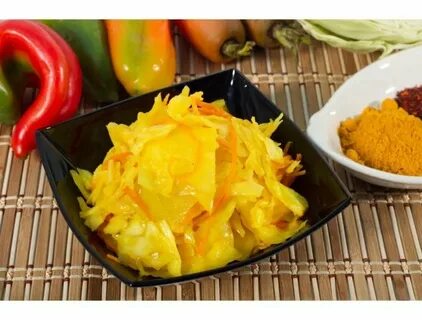 Желтая капуста по корейски