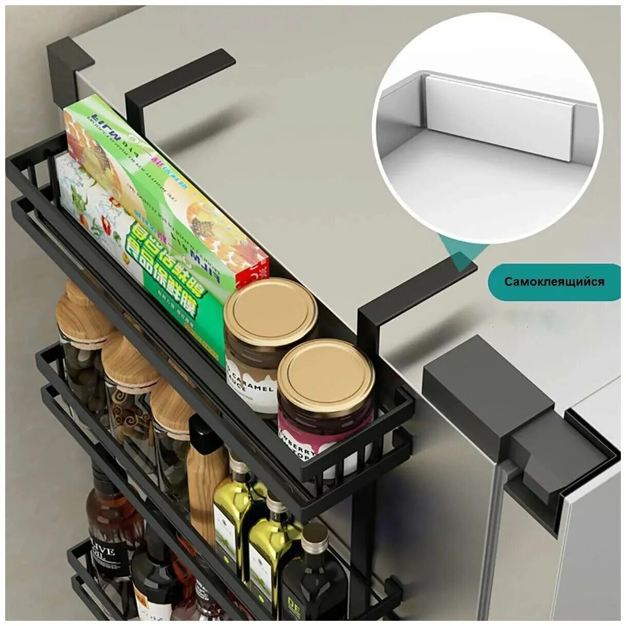 Магнитная полочка. Магнитная полочка на холодильник. Магнитная полка органайзер на холодильник. Магнитная полка для специй. Боковой органайзер для стойки.
