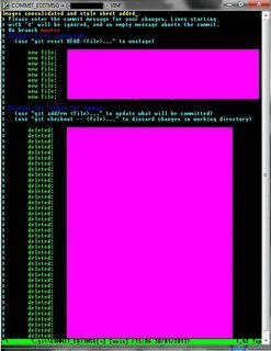 Commit message is empty