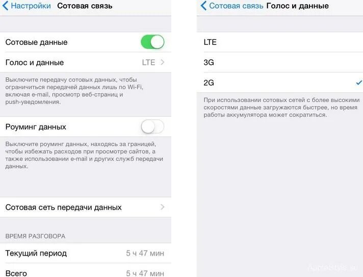 Как включить iphone 6. Сотовые данные. настройки сотовой связи. сотовые данные iphone lte. настройка lte на айфоне.