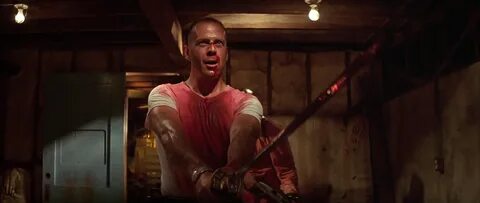 Bruce Willis and Ving Rhames in Pulp Fiction (1994) .