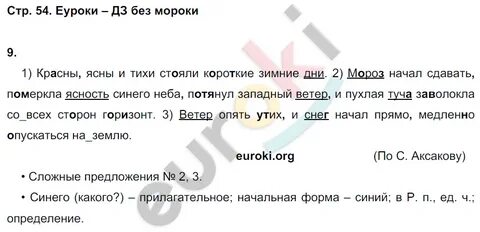 Русский 4 класс страница 54 номер 84