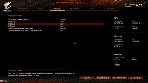 Precision boost overdrive