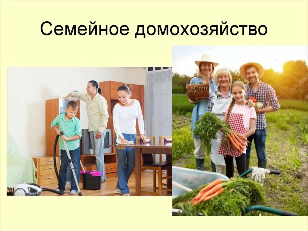 Семейное хозяйство это. Хозяйство семьи. Домашнее хозяйство семьи. Презентация на тему домашние хозяйства. Домохозяйство это.