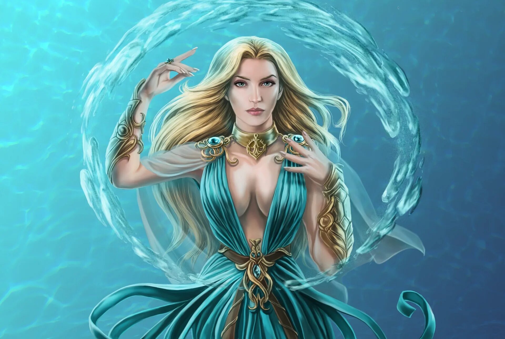 Морская богиня Амфитрита. Богиня воды Амфитрита. Калипсо богиня. Тефида богиня.