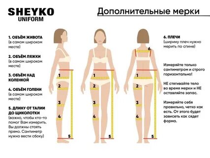 Как правильно снимать мерки с женщины