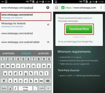 Whatsapp android 4
